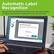 Automatic Label TM Recognition
Recognizes and displays the label size, type and number of labels remaining—so labels don't run out mid-run!
New label type detected
The labels in your printer have changed. Do you want to label you are working on of the detected label type?
File Folder Labels
30327
Le 95 K %
NO YES
Labels remaining 118