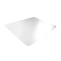 Floortex - Desktex Crystal Clear Vinyl Rectangular Desk Pad - 19" x 24" - Clear - Front_Zoom