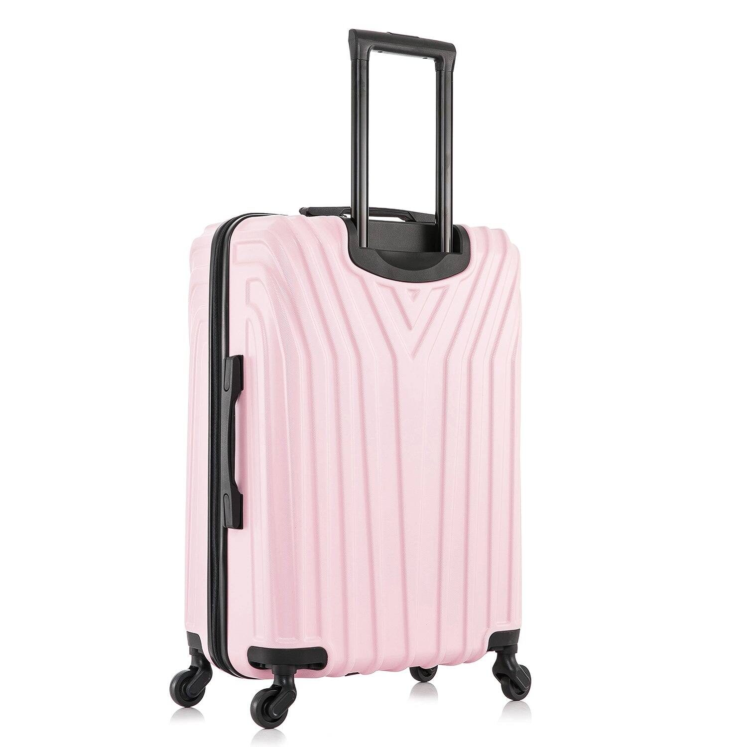 Alt View 1. InUSA - Vasty Lightweight Hardside Spinner Luggage 24" - PINK.