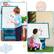 Alt View 13. Costway - Kids' Standing Art Easel Dry-Erase Board Double Sided Chalkboard - Navy.