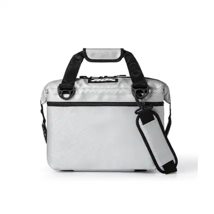 Front. AO Coolers - AO Coolers Carbon Series Leakproof 12 Pack Cooler (Silver) for Food and Drinks - Silver.