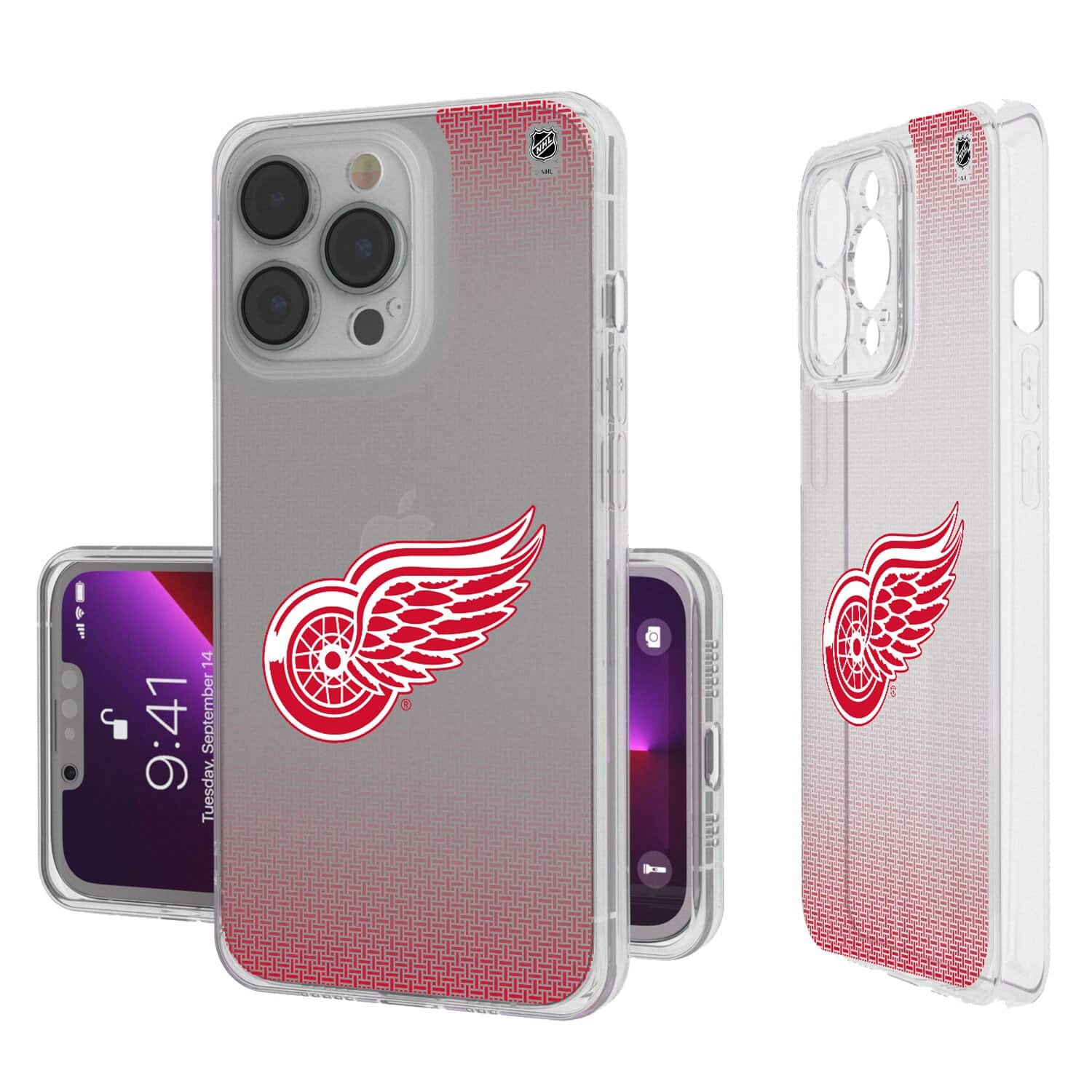 Keyscaper - NHL - Detroit Red Wings Linen Logo iPhone Clear Case - 15 Pro Max - Multicolor price history on PriceWatchPro