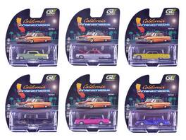 "California Lowriders" Series 7 Set of 6 pieces 1/64 Diecast Model Cars by Greenlight - Multi