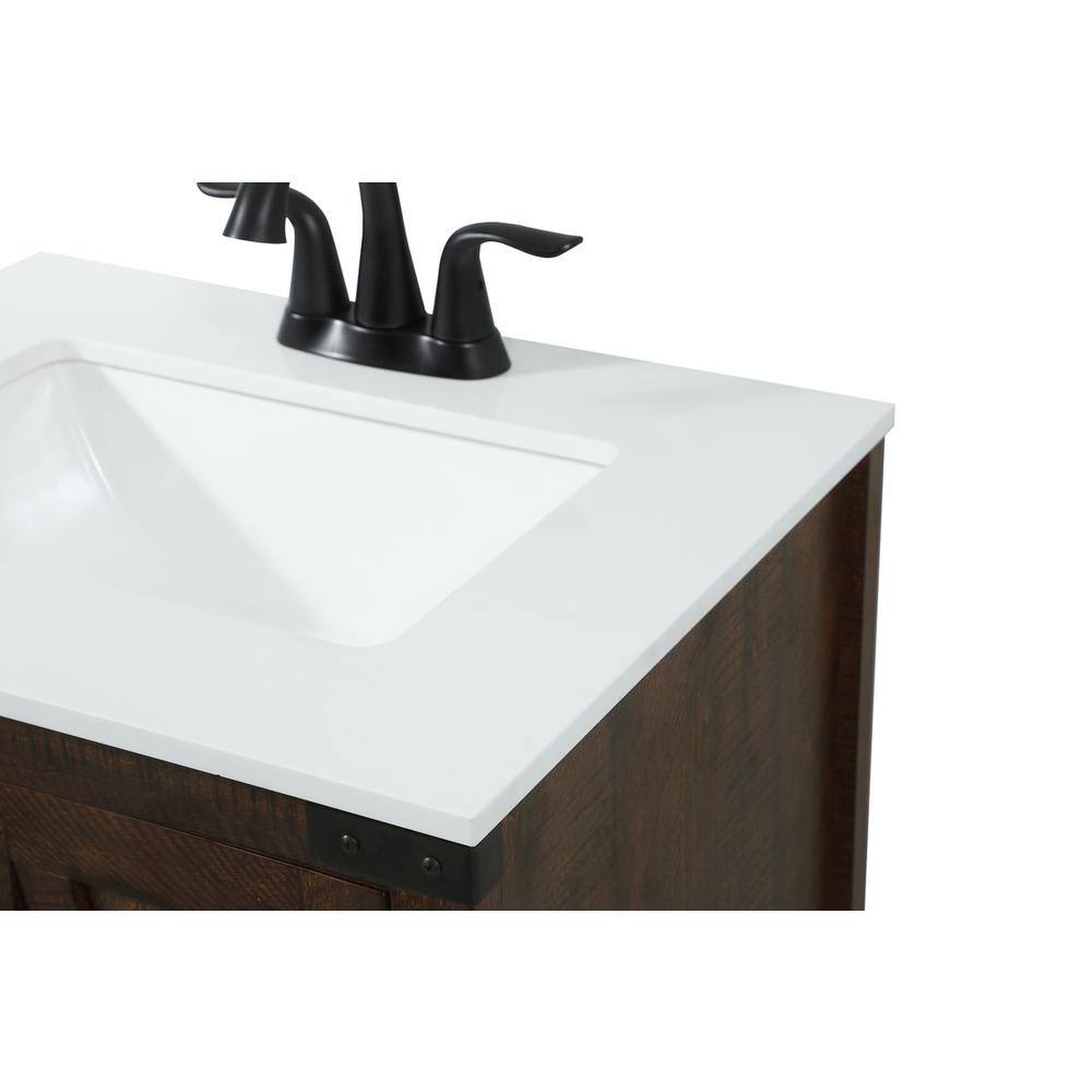 Back. Elegant Kitchen and Bath - 24 inch Single bathroom vanity in expresso - Expresso.