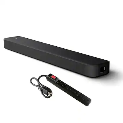 Front. Sony - Sony HT-S2000 3.1-Channel Dolby Atmos Soundbar with Built-in Subwoofer Bundle - Black.