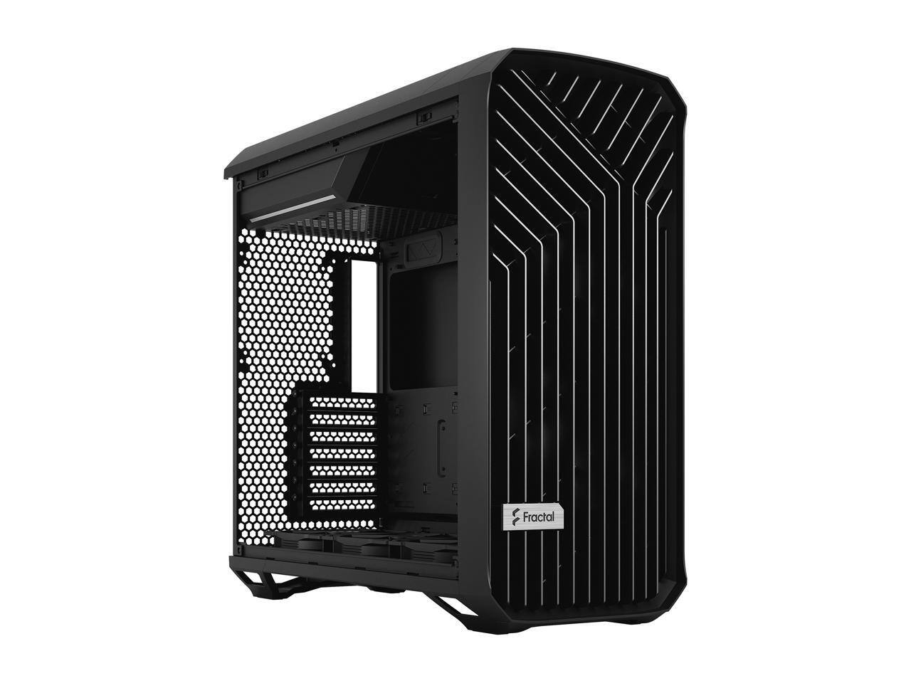 Alt View 2. Fractal Design - Fractal Design Torrent E-ATX Black Solid High-Airflow Mid Tower Computer Case - Black.