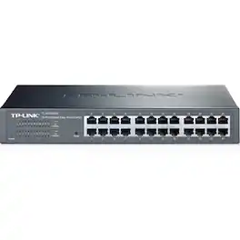 TP-Link - TL-SG1024DE - 24-Port Gigabit Easy Smart Switch - Limited Lifetime Protection - Plug & Play - Desktop/Rackmount - Unknown