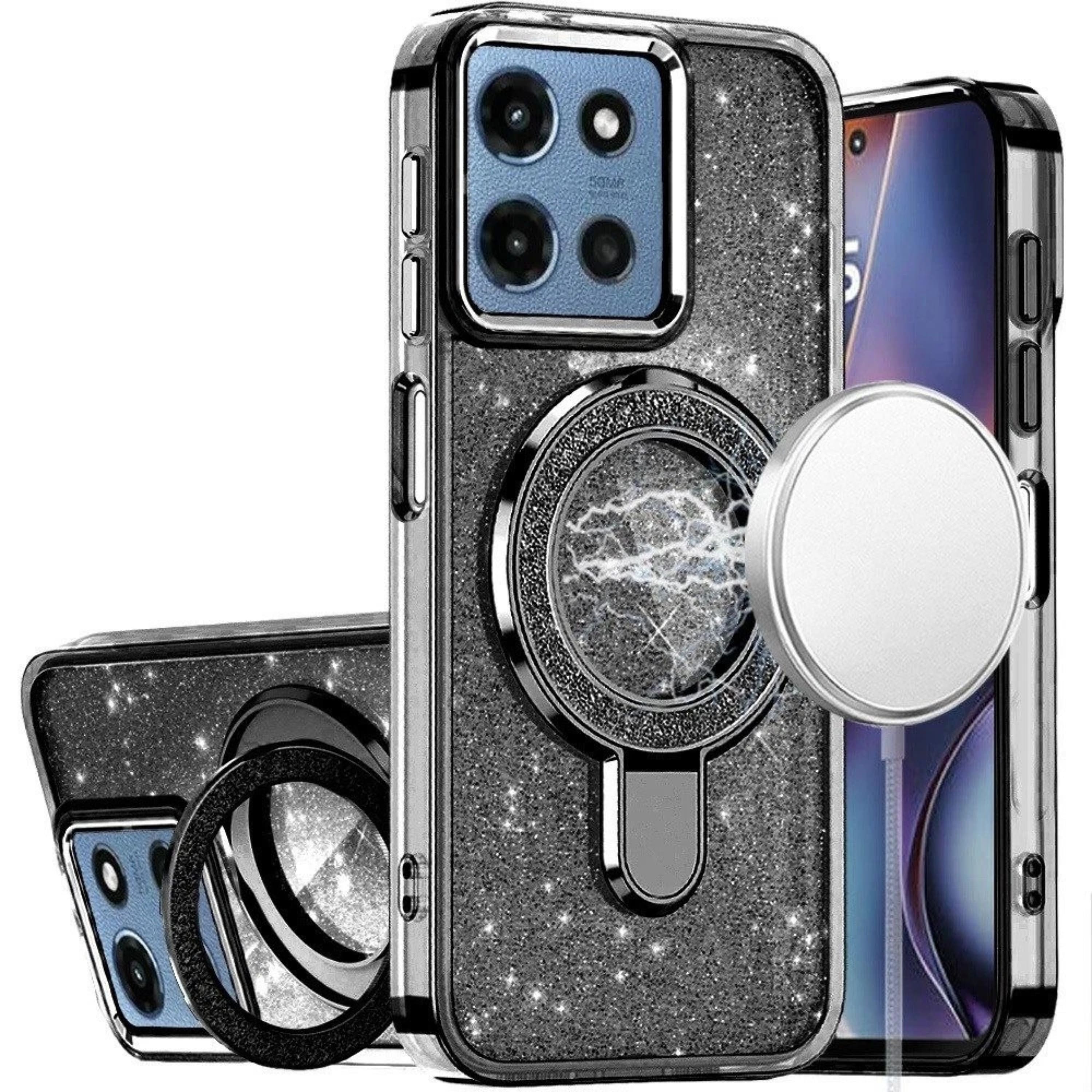 Kitcheniva - Translucent Glitter Protective Case With Tempered Glass For Moto G 2026 - Black price history on PriceWatchPro