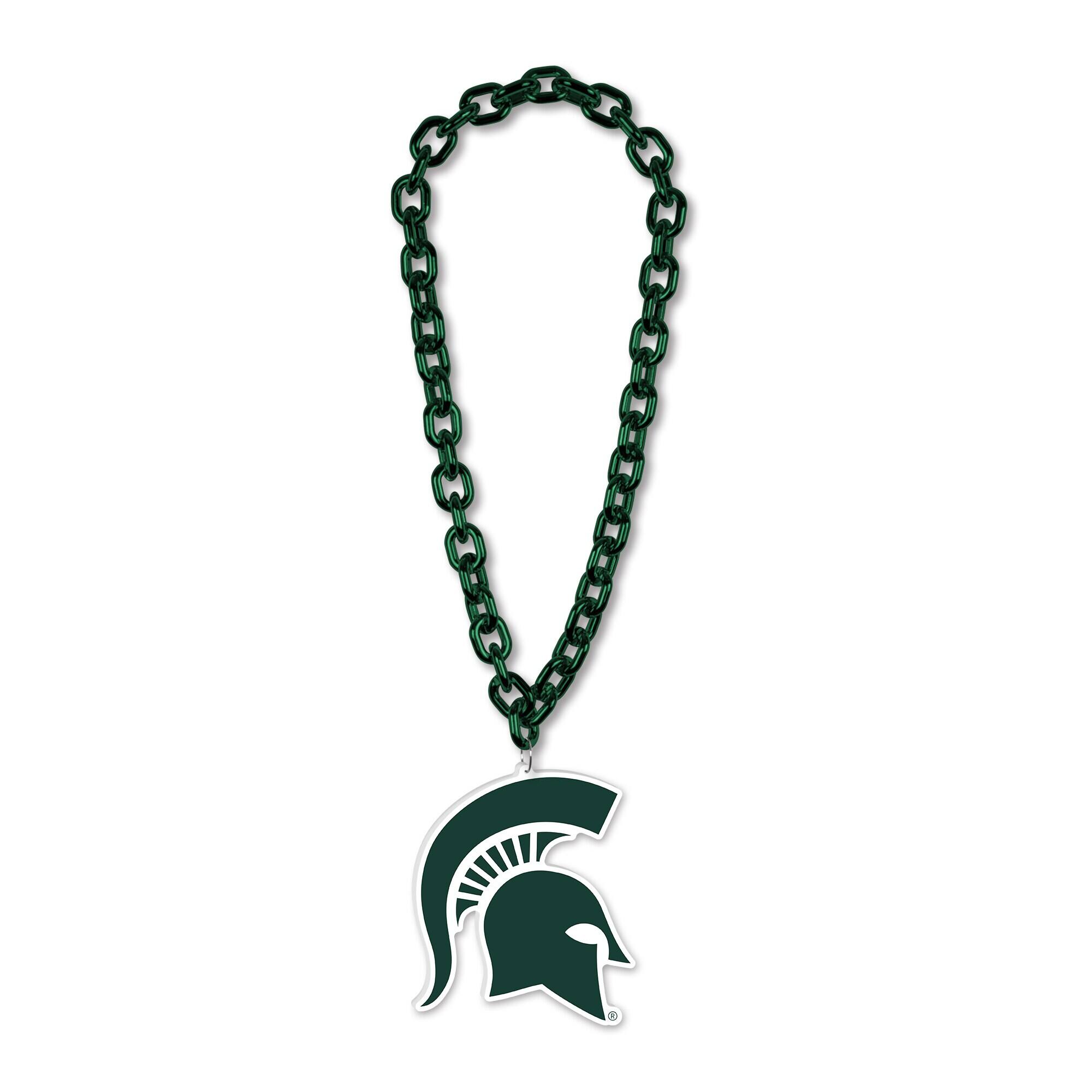 WinCraft - Michigan State Spartans Big Chain Logo Necklace - Multicolor price history on PriceWatchPro