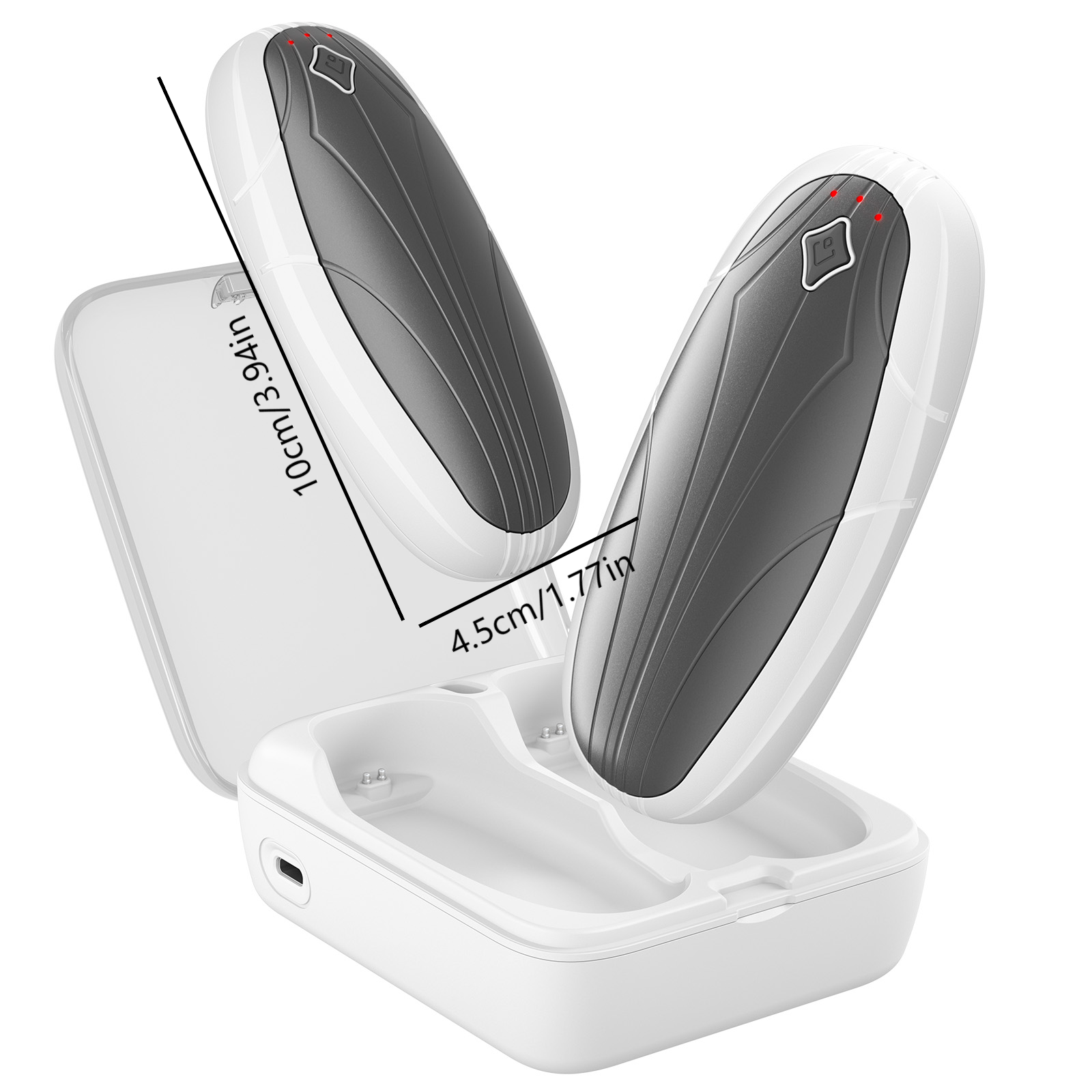 10cm/3.94in  
4.5cm/1.77in