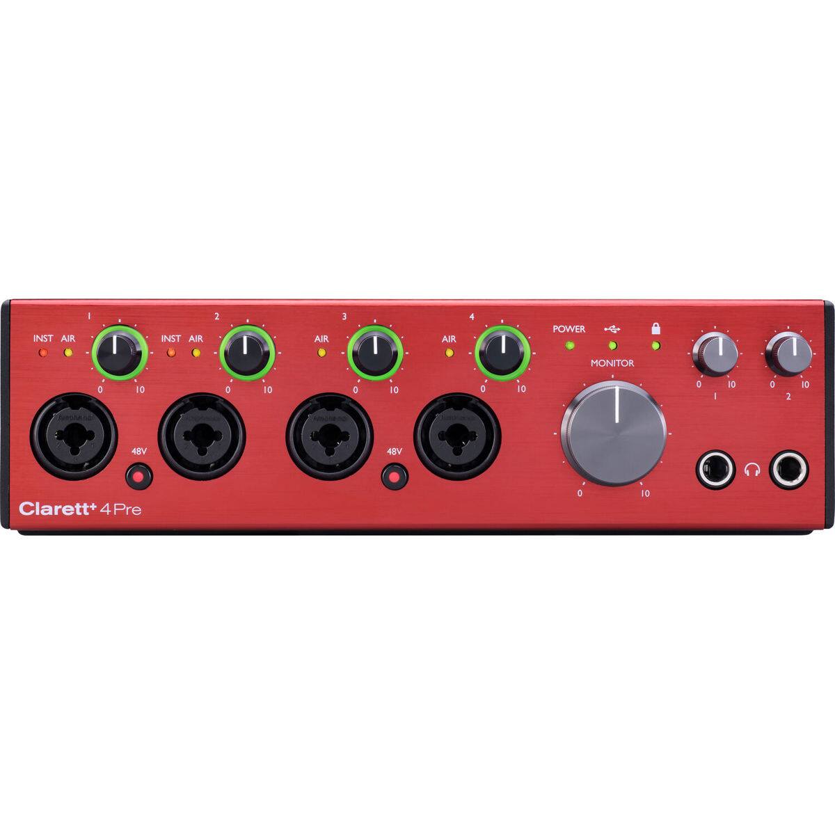 INST AIR 1  
INST AIR 2  
AIR 3  
AIR 4  
POWER  
MONITOR  
48V  
Clarett+ 4Pre