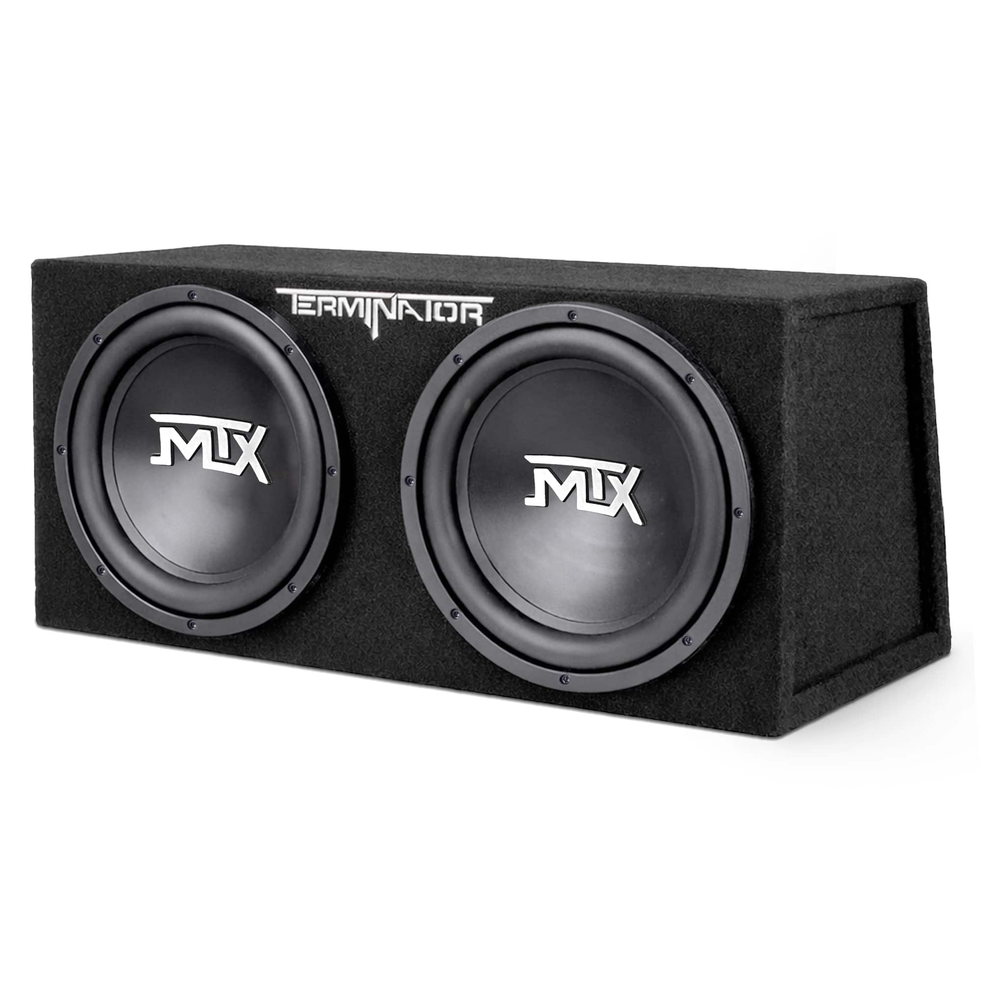 MTX TNE212D 12 Inch 1200 Watt Car Audio Dual Loaded Subwoofer Box
