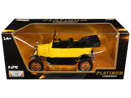 1925 Ford Model T Touring Yellow "Platinum Collection" Series 1/24 Diecast Model Car by Motormax