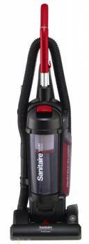 Left. Eureka - Sanitaire SC5745D Force QuietClean® Upright Vacuum – Bagless, Washable HEPA, 3.5 qt Cup, 13″ Path, 10 Amp, 40′ Cord - Black.