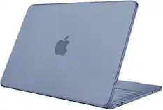Front. Fintie - Case for MacBook Neo 13 Inch (Model A3404, 2026 Release) Snap-On Hard Shell Cover, Ultra-Thin, Slim Fit, Lightweight - Frost Indigo.