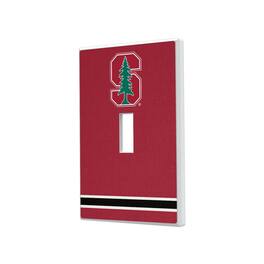 Keyscaper - Stanford Cardinal Stripe Design Single Toggle Light Switch Plate - Multicolor