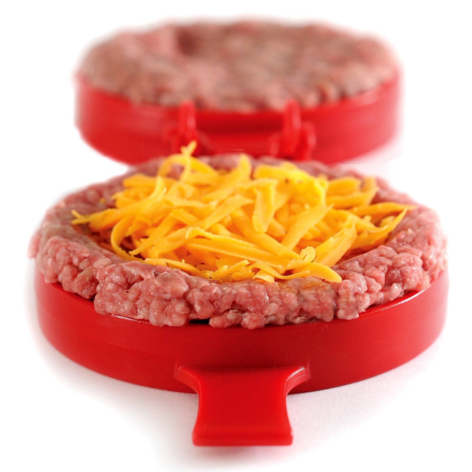 Alt View 5. Norpro - Nonstick Stuffed Burger Maker, Red - Red.