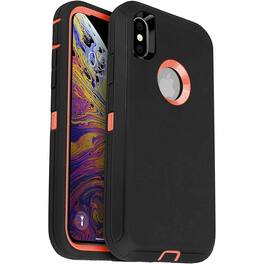Entronix - iPhone X/XS Case - Heavy Duty Triple-Layer Protection for Ultimate Safety - Orange