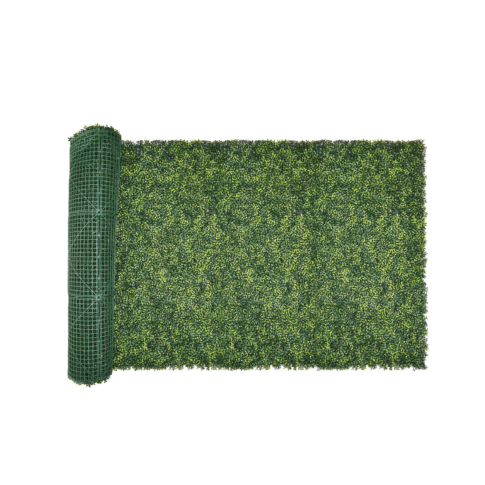 Alt View 5. VEVOR - Artificial Grass Wall Panels, 40 x 120 inch, Milan Grass Greenery Boxwood Panel for Indoor Outdoor Green Decor - Green.
