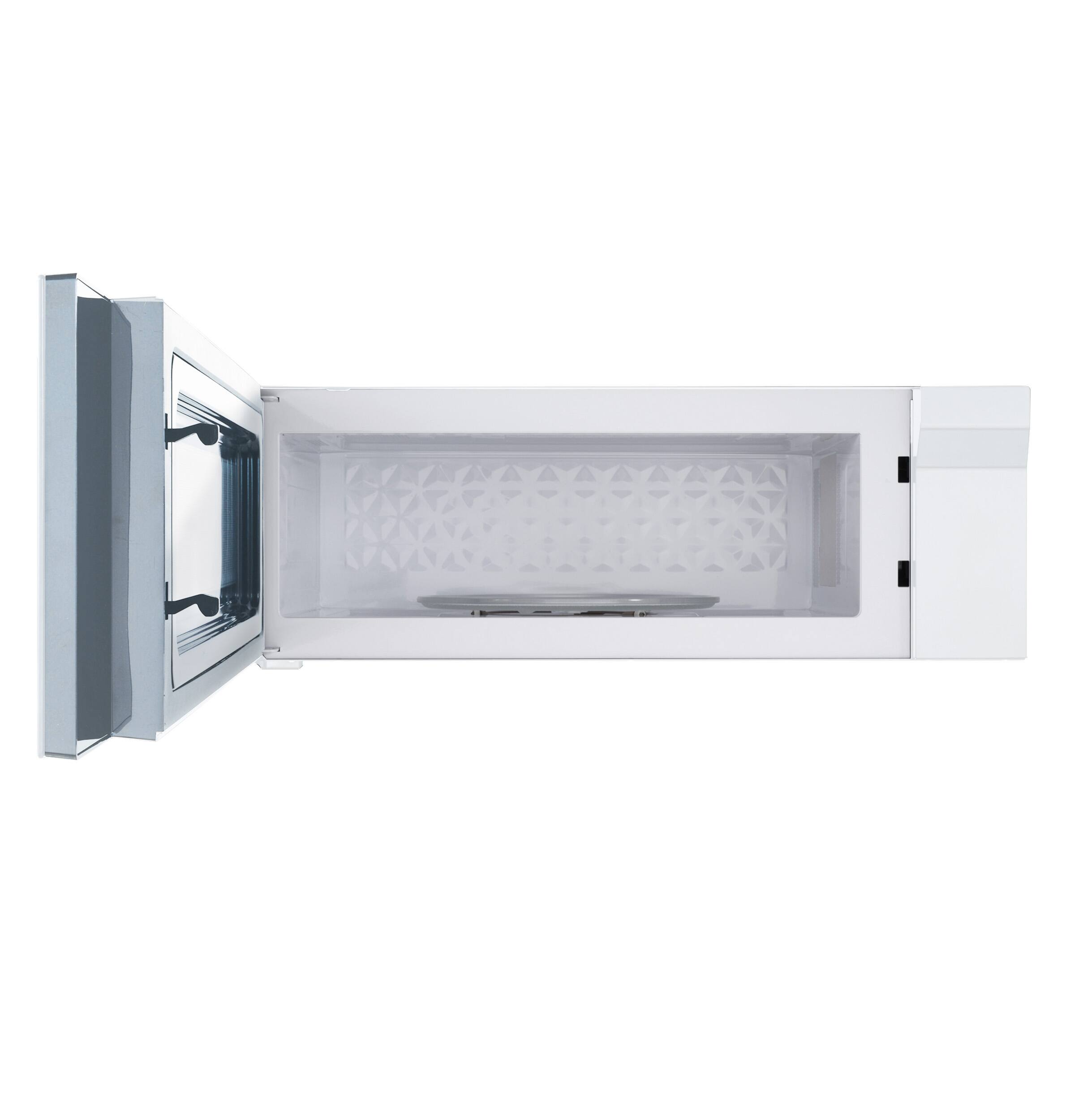 Alt View 1. GE Profile - 1.2 Cu. Ft. Over-The-Range Microwave with Sensor Cooking and Low Profile Design - White.