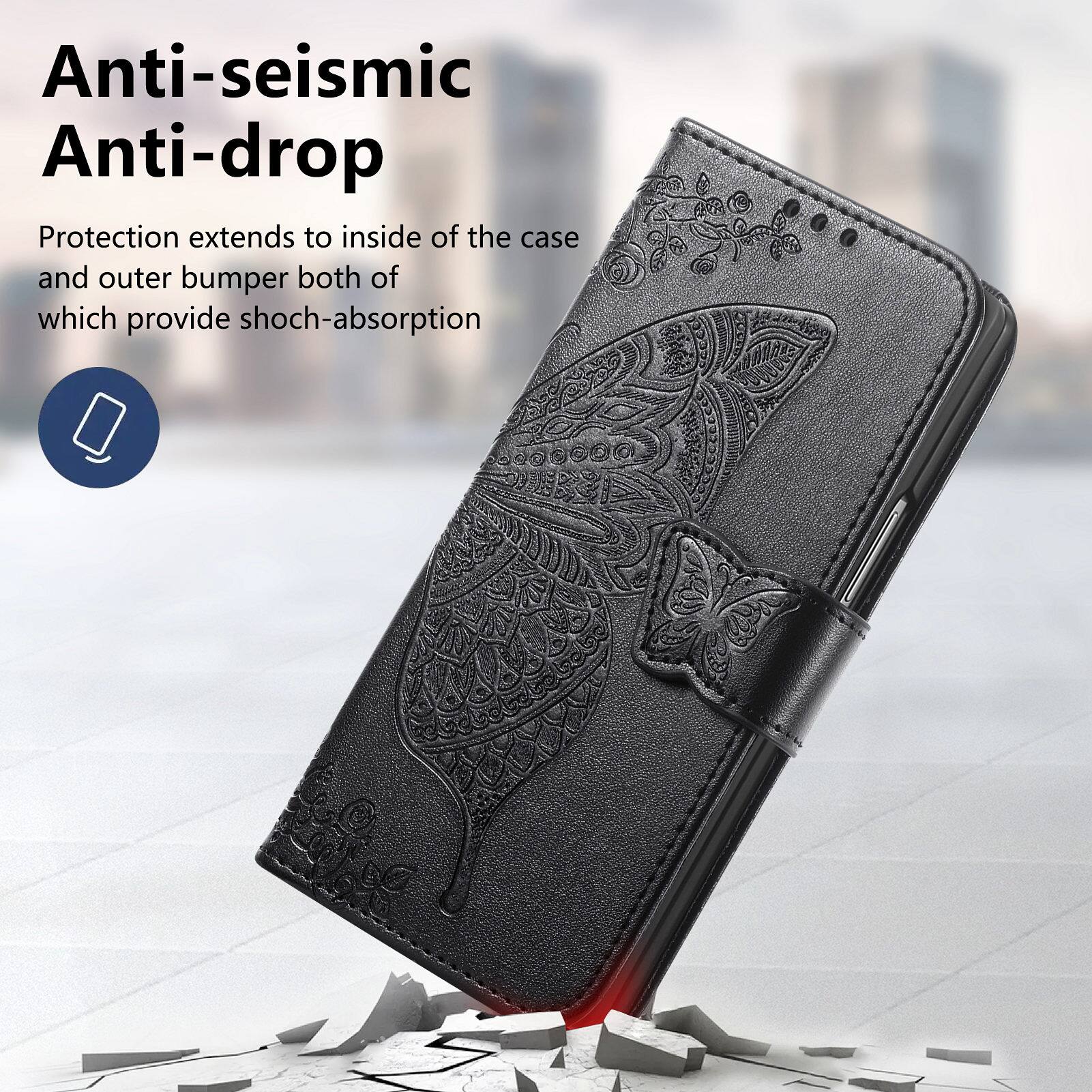 Anti-seismic Anti-drop Protection extends to inside of the case and outer bumper both of which provide shock-absorption