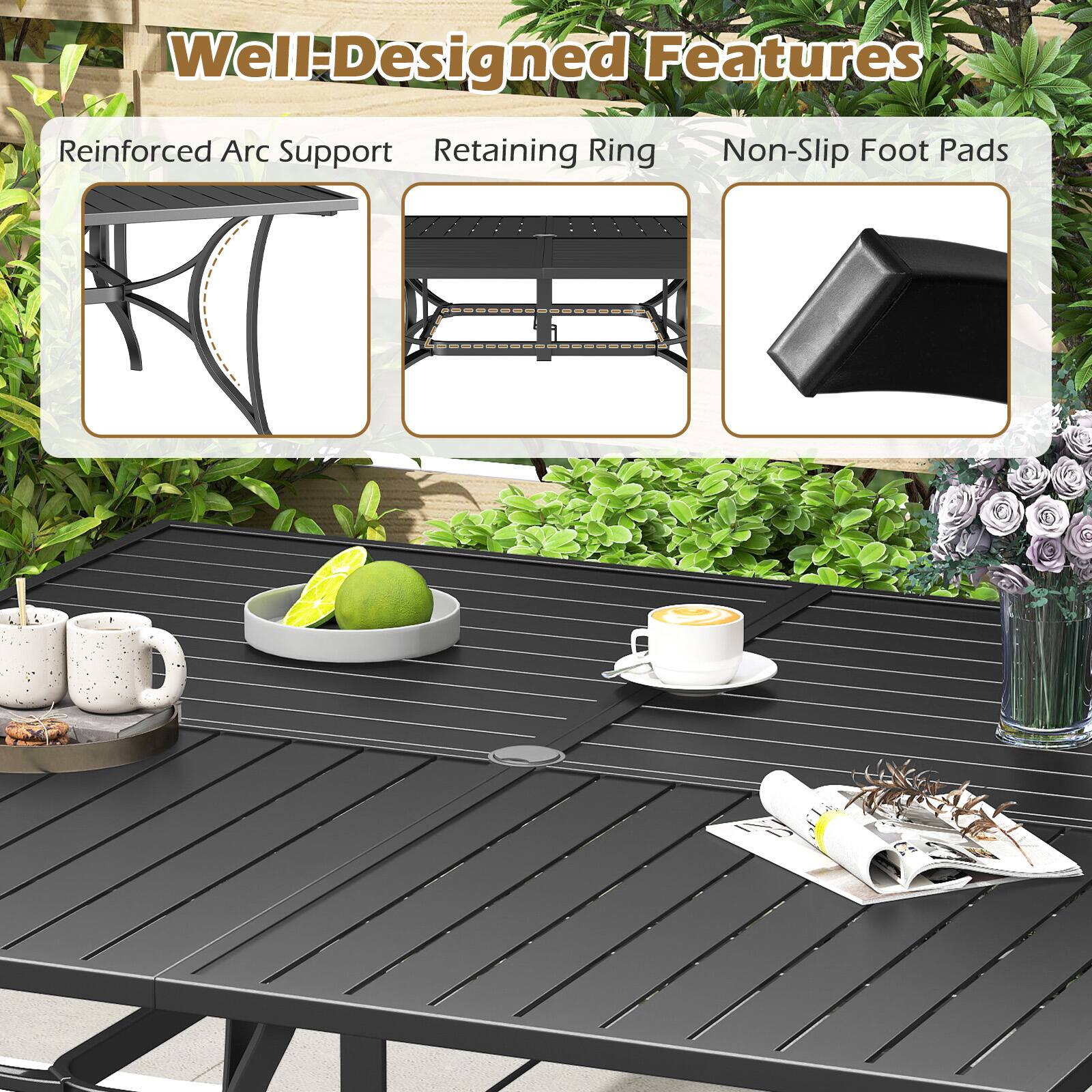 Well-Designed Features

- Reinforced Arc Support
- Retaining Ring
- Non-Slip Foot Pads