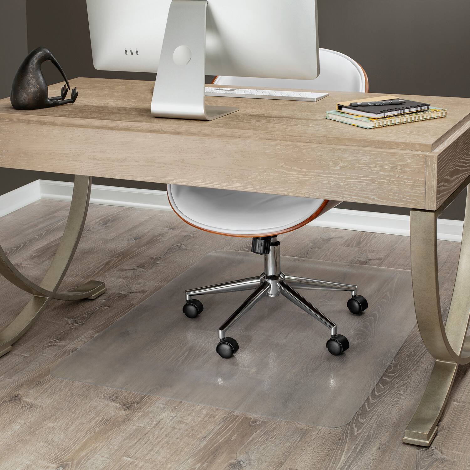 Alt View 8. Deflecto - Deflecto SuperGrip Multi-surface Chair Mat - Clear.