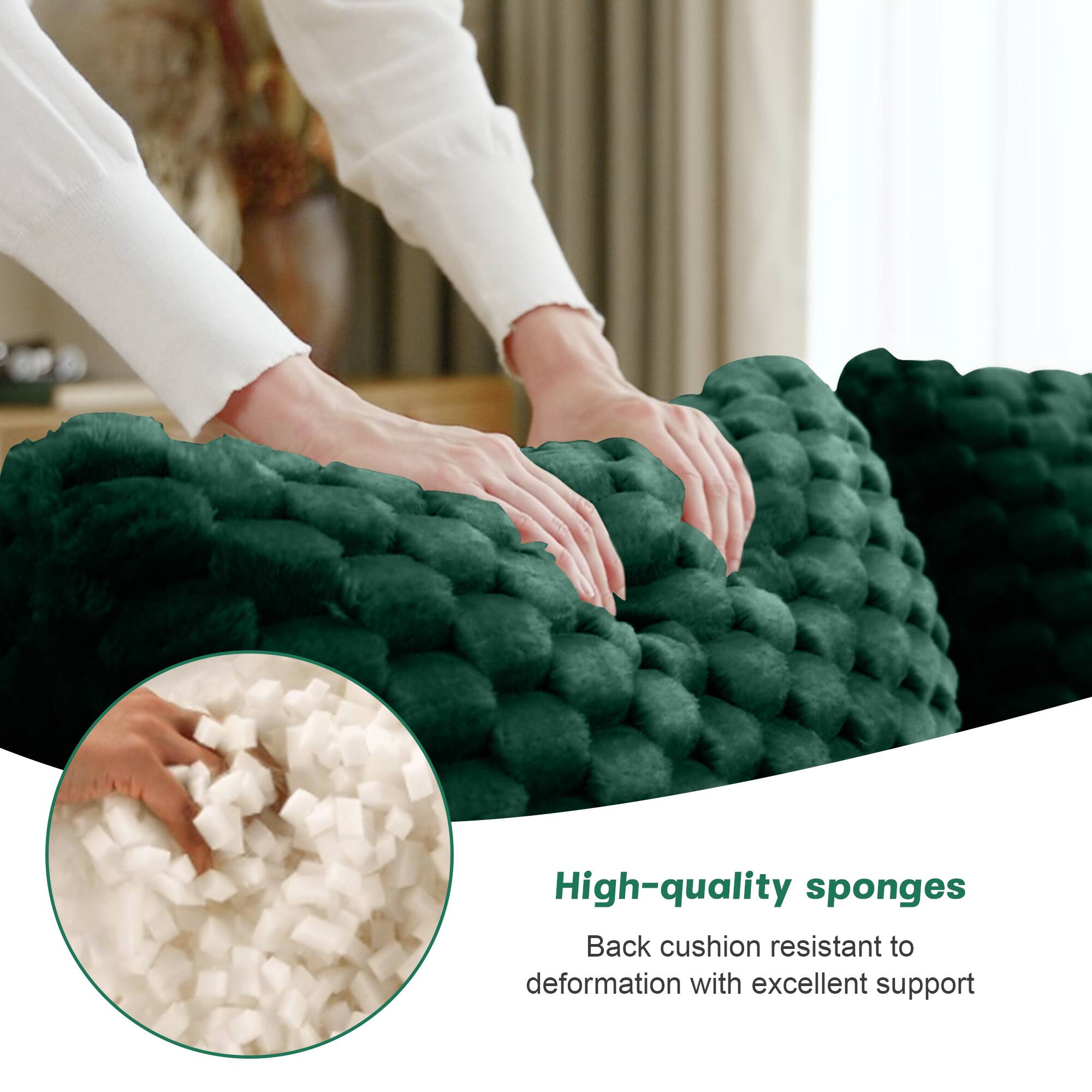High-quality sponges  
Back cushion resistant to deformation with excellent support