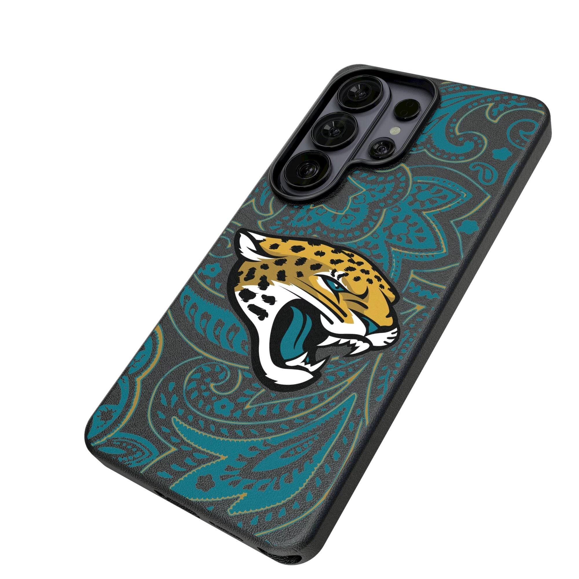Alt View 1. Keyscaper - Paisley Galaxy Magnetic Bump Case - S25 - Black.