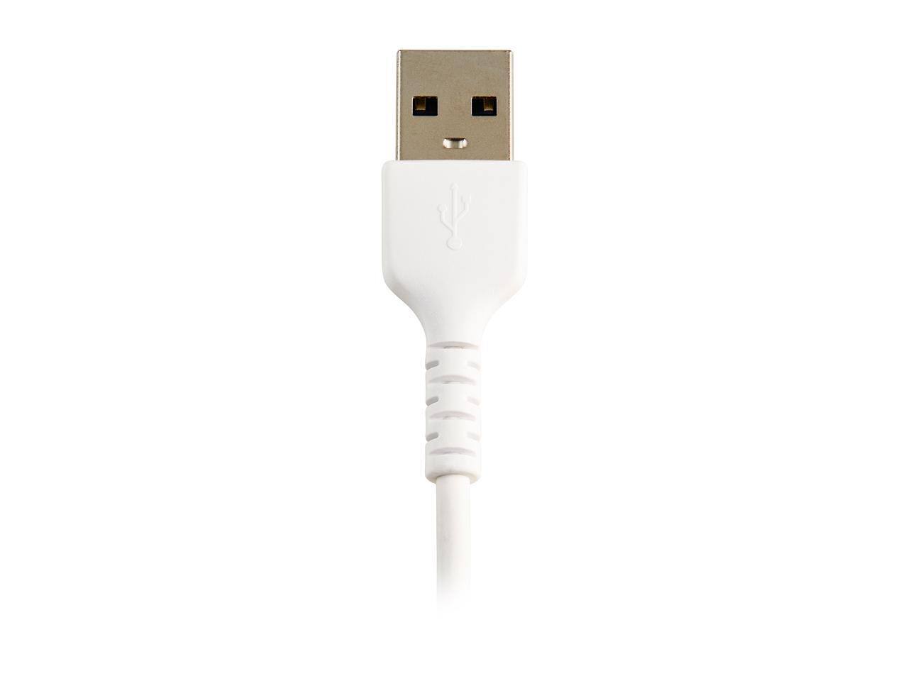 Alt View 3. StarTech.com - StarTech.com 15cm USB A to Lightning Cable - White, Rugged Aramid Fiber, MFI Certified.