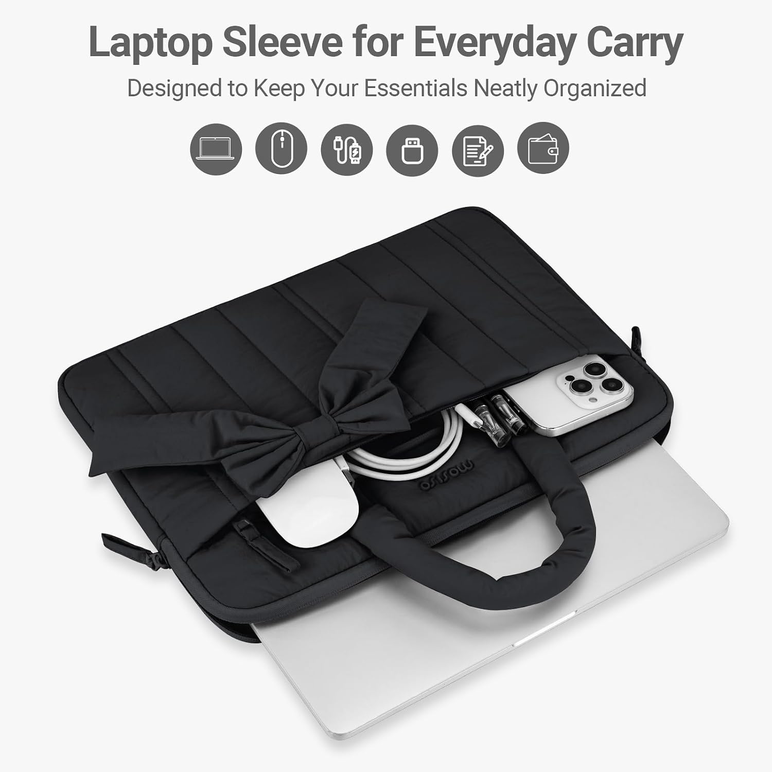 Laptop Sleeve for Everyday Carry  
Designed to Keep Your Essentials Neatly Organized