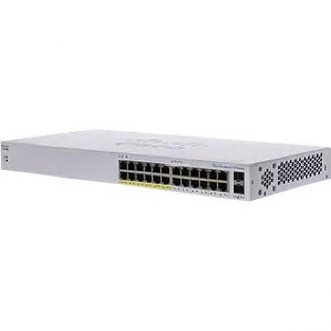 Front. Cisco Consumer Products - Cisco 110 CBS110-24PP Ethernet Switch - 24 Ports - 2 Layer Supported - Modular - 2 SFP Slots - 17.29 W Power Consumption - Unknown.