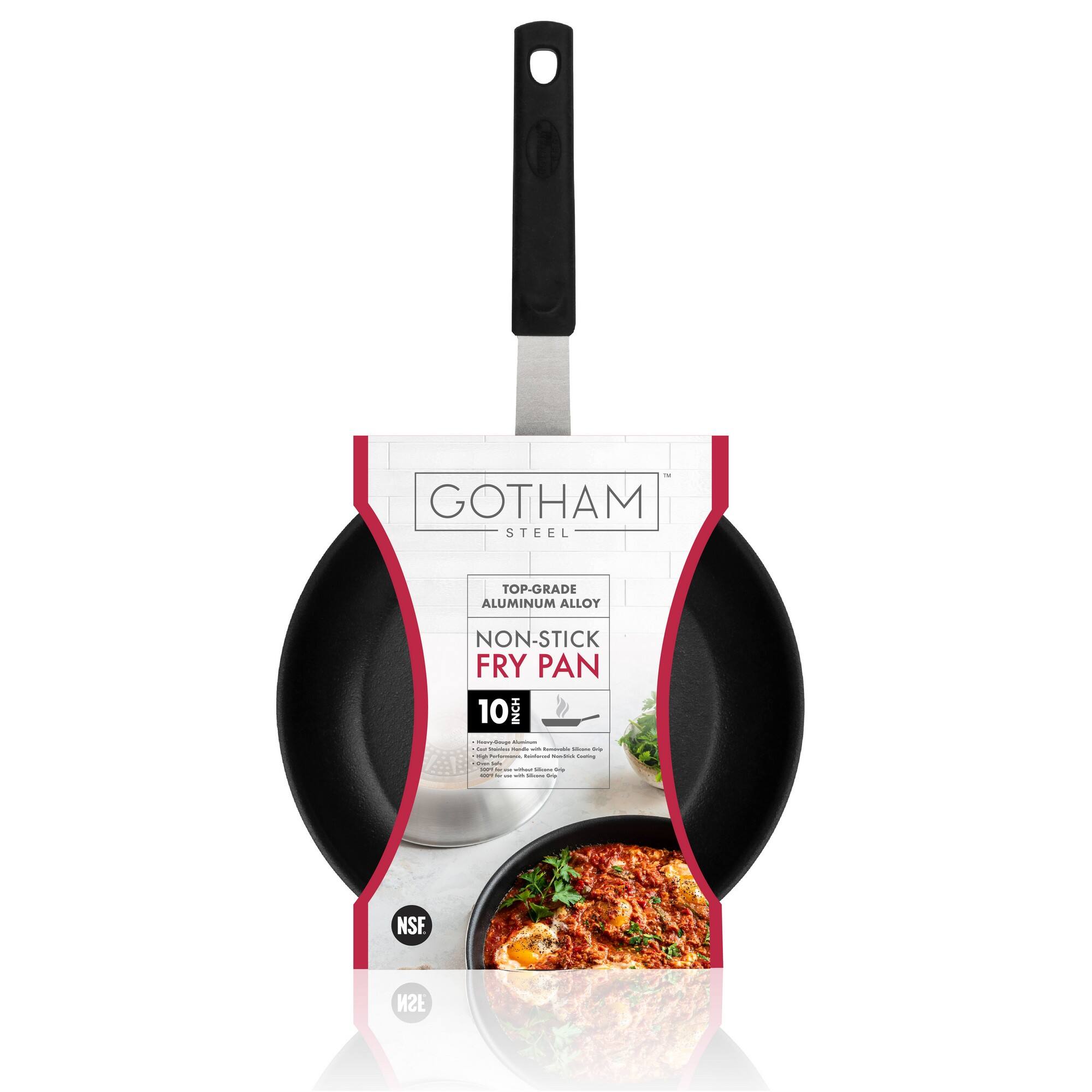 GOTHAM STEEL  
TOP-GRADE ALUMINUM ALLOY NON-STICK FRY PAN  
10 INCH  

NSF  
NSF