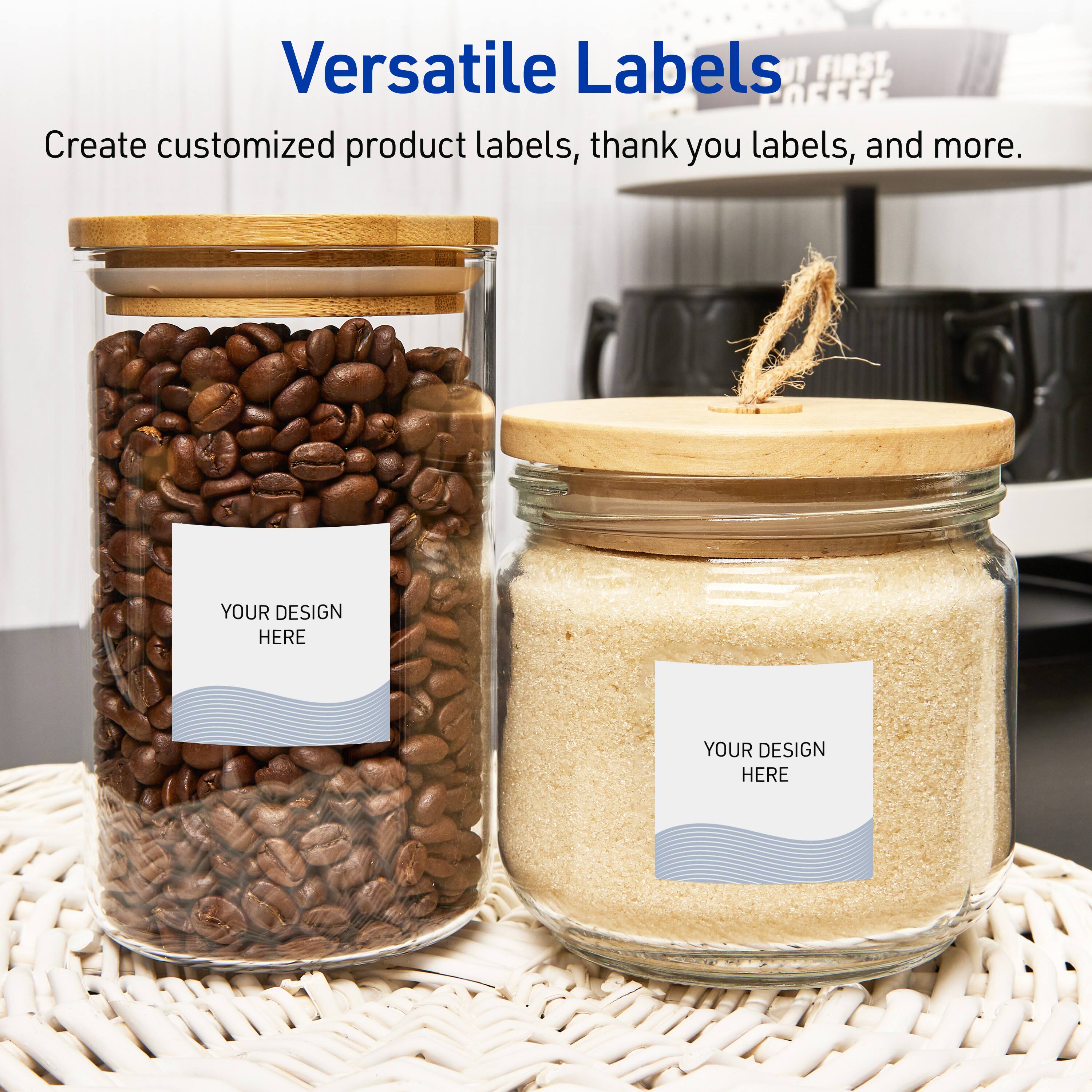 Versatile Labels

Create customized product labels, thank you labels, and more.

YOUR DESIGN HERE
YOUR DESIGN HERE
