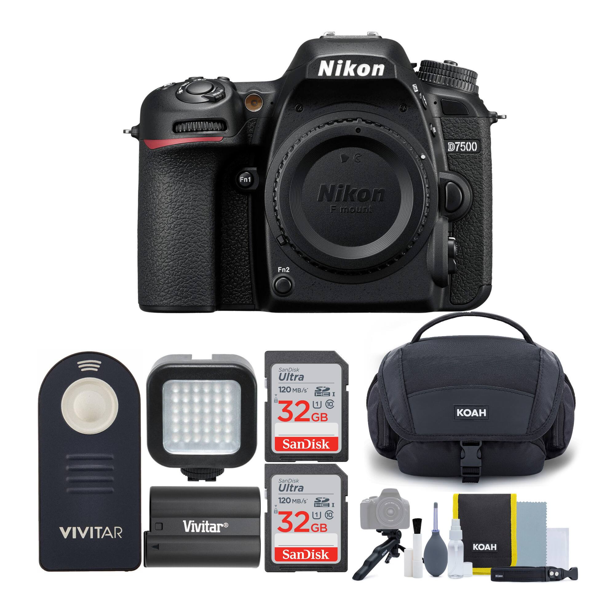 Nikon D 7500  
Fn1 Nikon F mount  
Fn2  
SanDisk Ultra 120 MB/s 32 GB  
Vivitar SanDisk Ultra 120 MB/s 32 GB