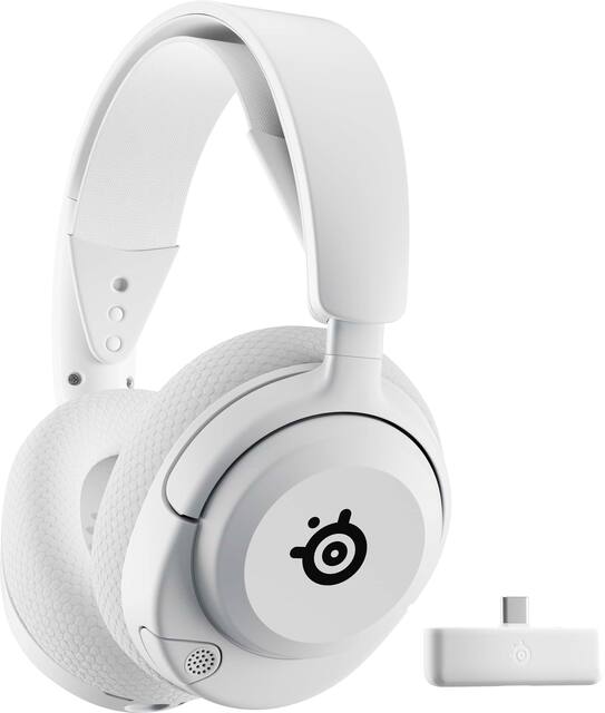 SteelSeries - Arctis Nova 5X 2.4GHz Wireless Over-the-Ear Gaming Headset for Xbox X|S, Xbox One, PS5/PS4, PC and Switch/Switch 2 - White