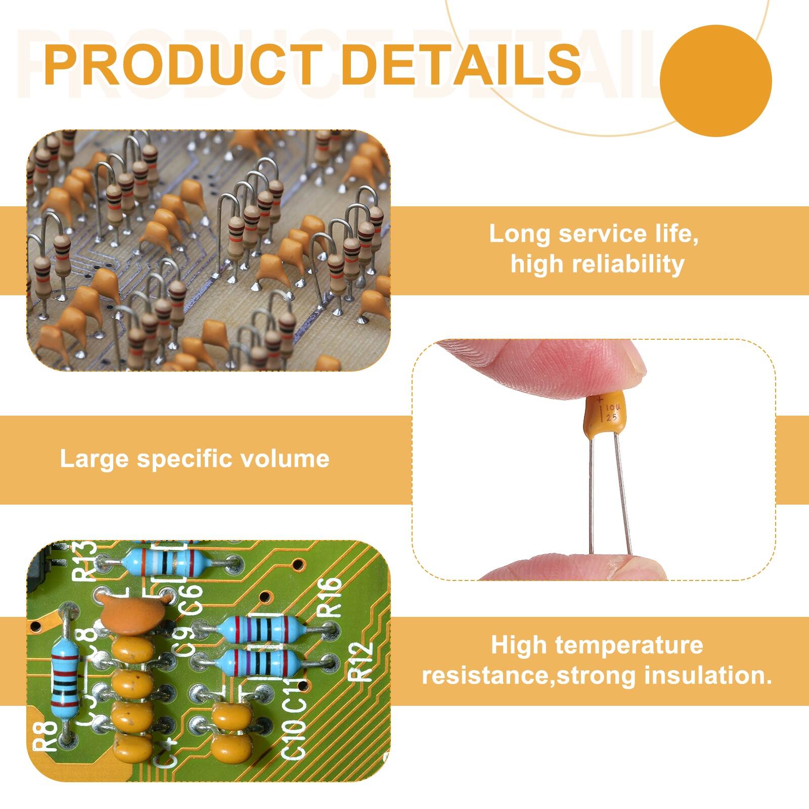 PRODUCT DETAILS

- Long service life, high reliability
- Large specific volume
- High temperature resistance, strong insulation.