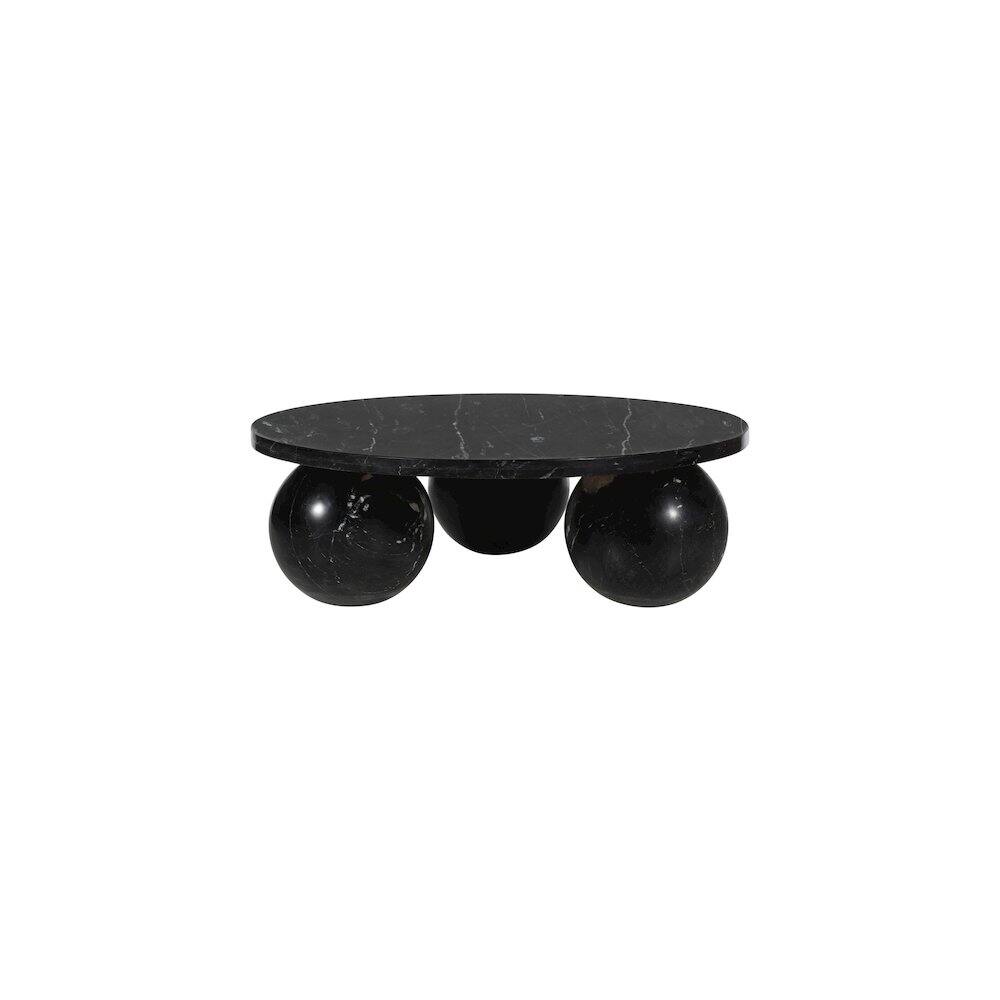Alt View 2. Meridian Furniture - Spherical Black Coffee Table - Black.