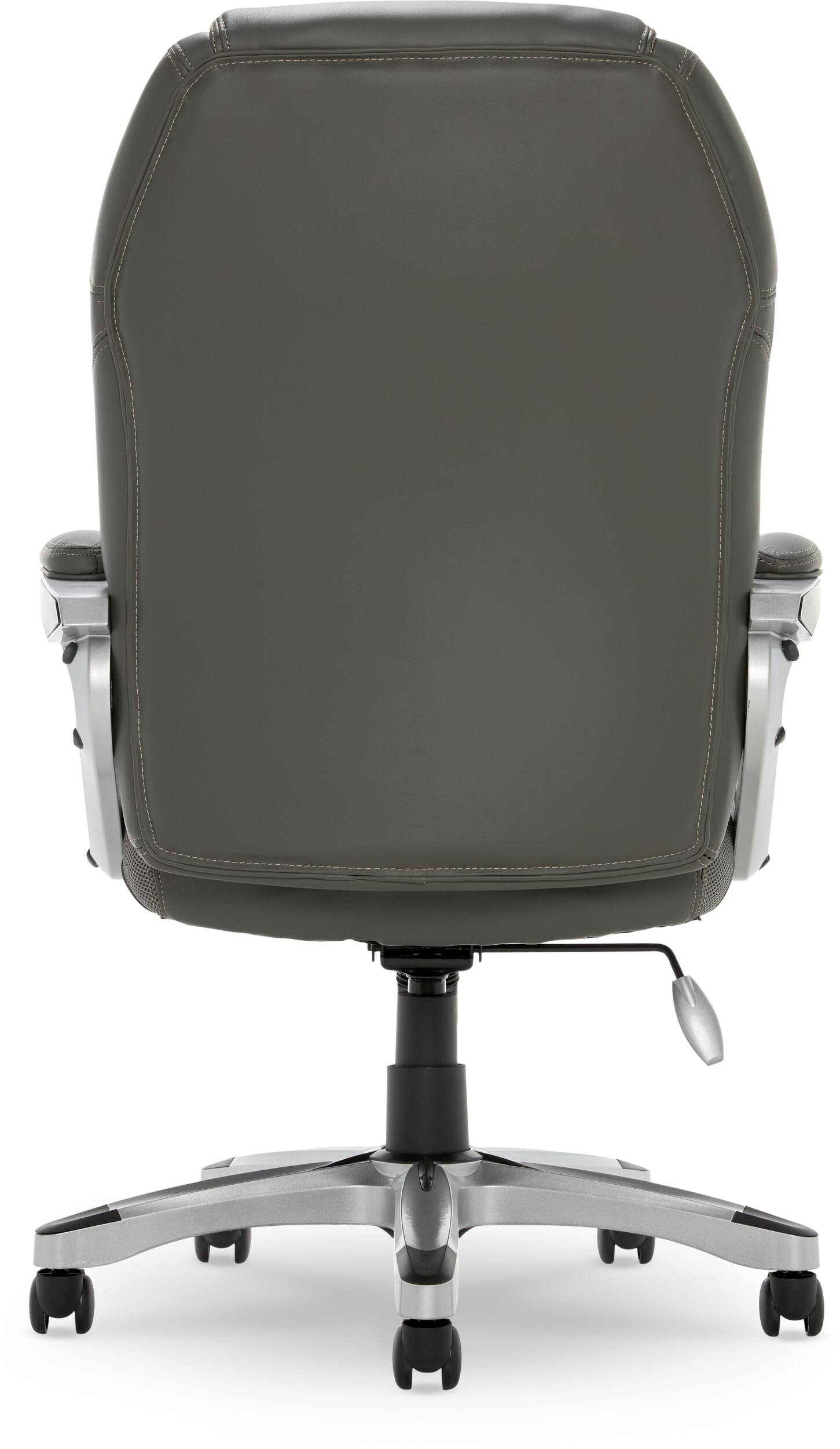 Alt View 20. Serta - Executive Office Chair with Ergonomic Lumbar Support Padded Arms Modern Computer Chair Swivel Leather and Mesh - Duo Gray.