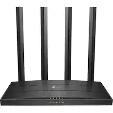 Front. TP-Link - TP-Link Archer A6_V3 - Wi-Fi 5 IEEE 802.11ac Ethernet Wireless Router - Dual Band MU-MIMO Wireless Internet Router - 4 x - Unknown.