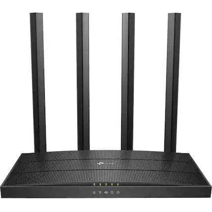 Front. TP-Link - TP-Link Archer A6_V3 - Wi-Fi 5 IEEE 802.11ac Ethernet Wireless Router - Dual Band MU-MIMO Wireless Internet Router - 4 x - Unknown.