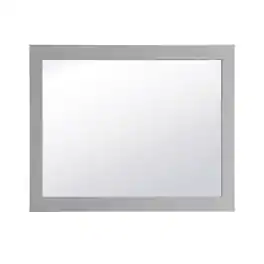 Elegant Decor - Aqua rectangle vanity mirror 24 inch in Grey - Gray