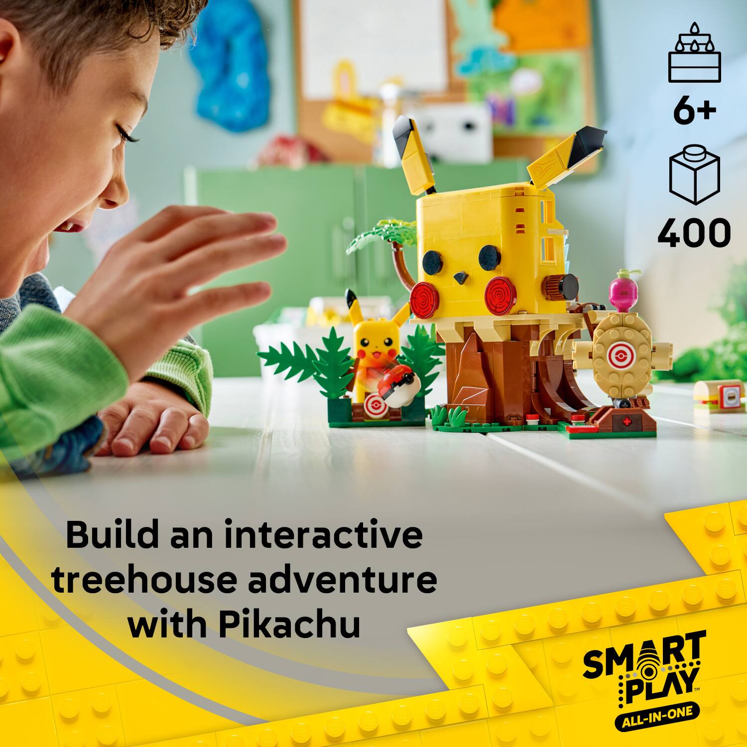 6+ 400 Build an interactive treehouse adventure with Pikachu SMART PLAY - ALL-IN-ONE