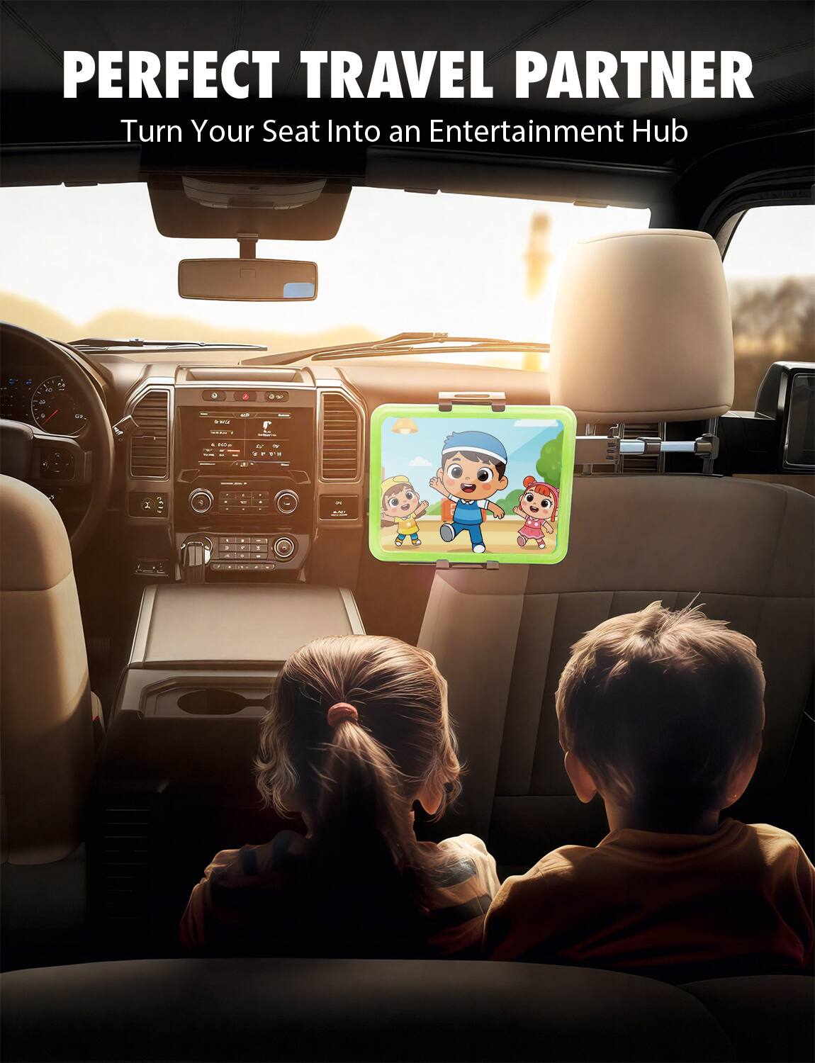 PERFECT TRAVEL PARTNER  
Turn Your Seat Into an Entertainment Hub