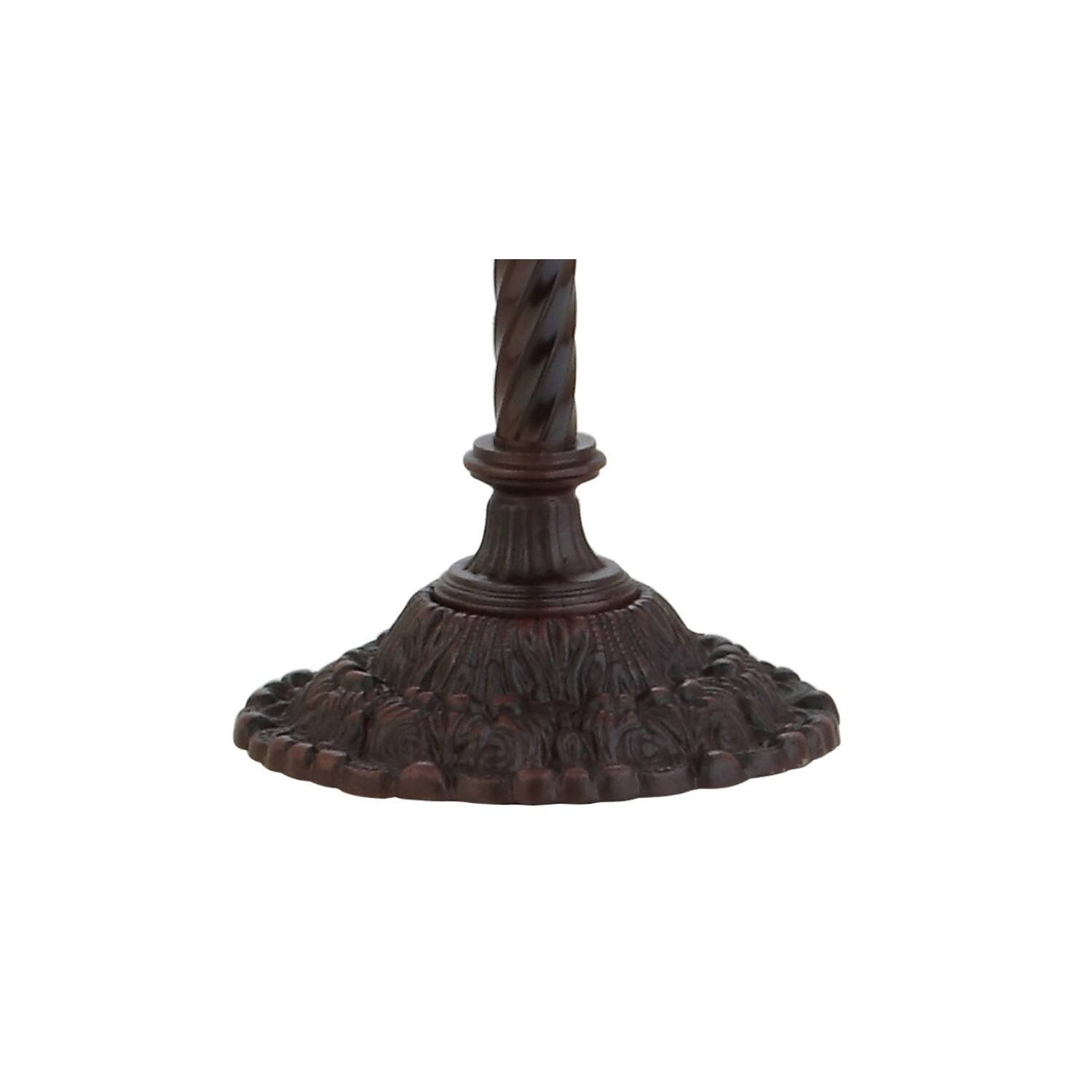 Alt View 3. Jonathan Y - Williams Tiffany-Style 71" Torchiere LED Floor Lamp, Bronze - Bronze.