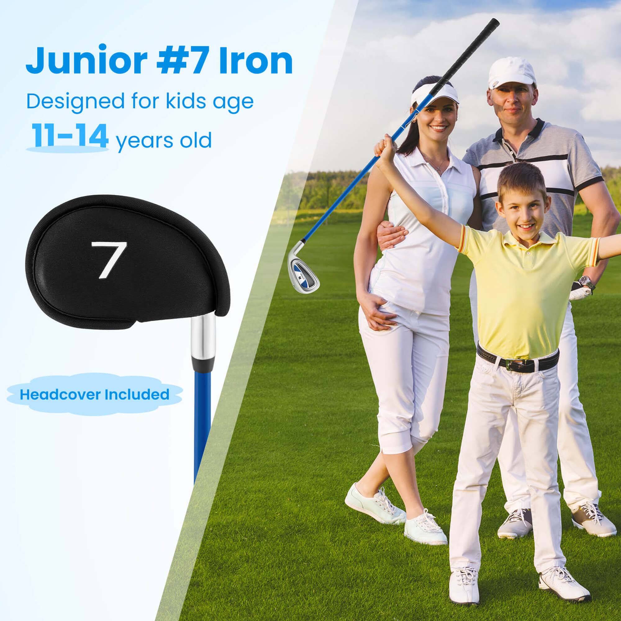 Junior #7 Iron  
Designed for kids age 11-14 years old  
Headcover Included