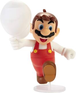 Jakks Pacific - Super Mario World of Nintendo 2.5 Inch Figure | Tipping Hat Fire Mario - Red