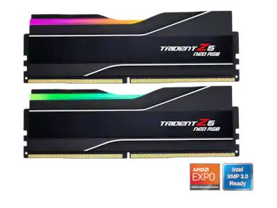 G.SKILL Trident Z5 Neo 64GB DDR5 6000MHz RAM (2x32GB) F5 G.SKILL Trident Z5 Neo 64GB DDR5 6000MHz RAM (2x32GB) F5
