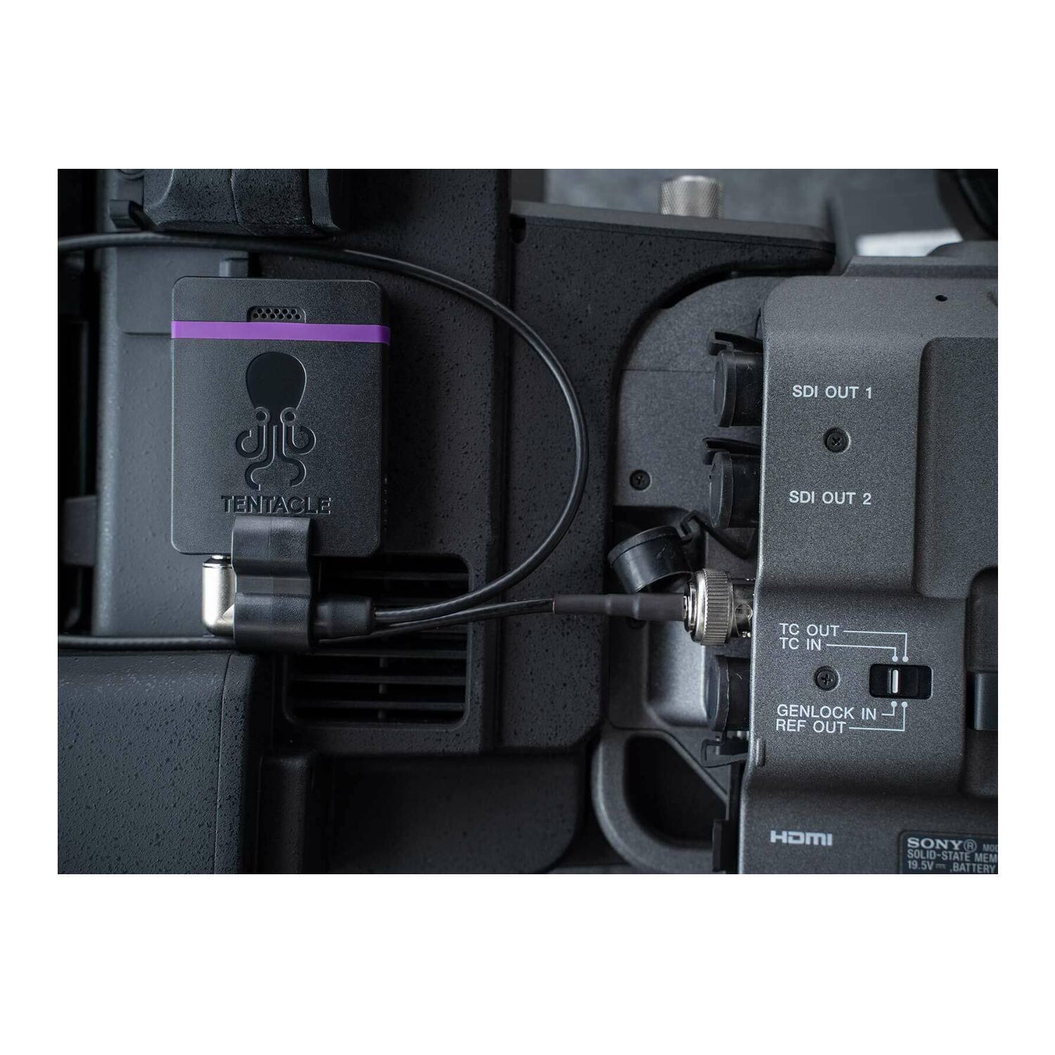 SDI OUT 1  
TENTACLE  
SDI OUT 2  
TC OUT  
TC IN  
GENLOCK IN  
REF OUT  
HDMI  
SONY  
SOLID-STATE  
MEM  
9.5V BATTERY
