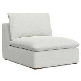 Simpli Home - Jasmine Center Armless Sofa Module in Performance Fabric - Cloud Grey